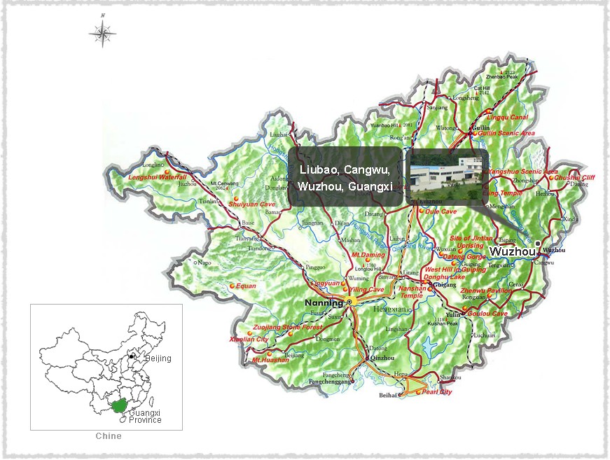 Carte du Guangxi